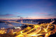 Beautiful night scenes of Tsing Ma Bridge in Hong Kong. Wall Mural