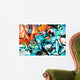 Abstract Graffiti Detail on the Textured Wall Wall Mural