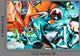 Abstract Graffiti Detail on the Textured Wall Wall Mural