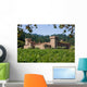 Napa Valley vineyard and castle Wall Mural