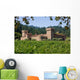 Napa Valley vineyard and castle Wall Mural