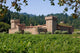 Napa Valley vineyard and castle Wall Mural