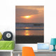 sun behind the clouds at montanita/south america Wall Mural