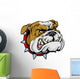 Mean bulldog mascot illustration Wall Decal