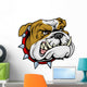 Mean bulldog mascot illustration Wall Decal