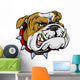 Mean bulldog mascot illustration Wall Decal