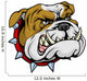 Mean bulldog mascot illustration Wall Decal