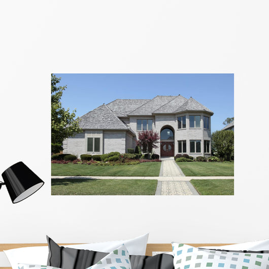 Suburban Home with Arched