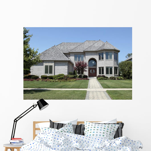 Suburban Home with Arched