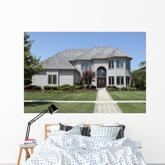 Suburban Home with Arched