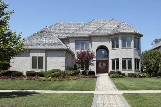 Suburban Home with Arched