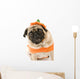 Pumpkin Pug Wall Decal