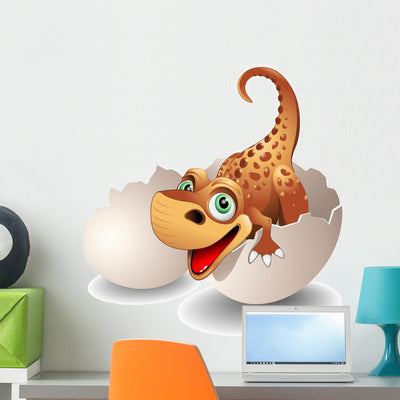 Baby Dinosaur Egg-baby Dinosaur shown on a wall