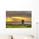 Doonagore castle at sunset in Ireland. Wall Mural