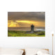 Doonagore castle at sunset in Ireland. Wall Mural