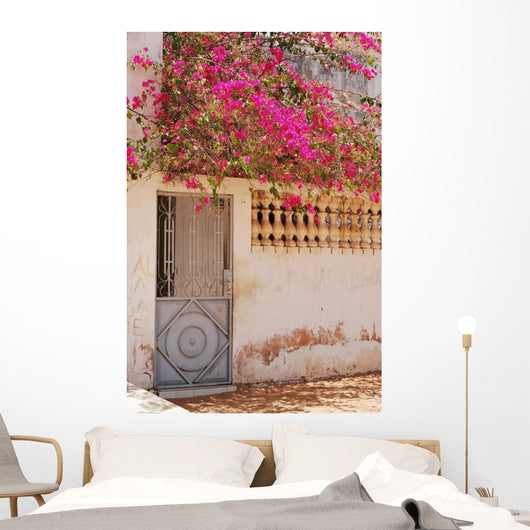 Porte D'entree Et Bougainvilliers Wall Mural