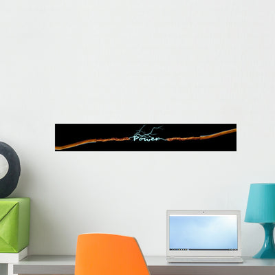 Electricity shown on a wall
