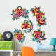 Locket Hearts Tattoo Wall Decal