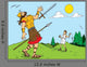 Cartoon Goliath Defeated David