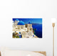beautiful Santorini view of caldera with churches Wall Mural