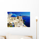 beautiful Santorini view of caldera with churches Wall Mural