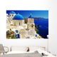 beautiful Santorini view of caldera with churches Wall Mural