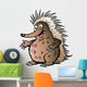 Hand-Drawn Vector Illustration of an Echidna Wall Decal