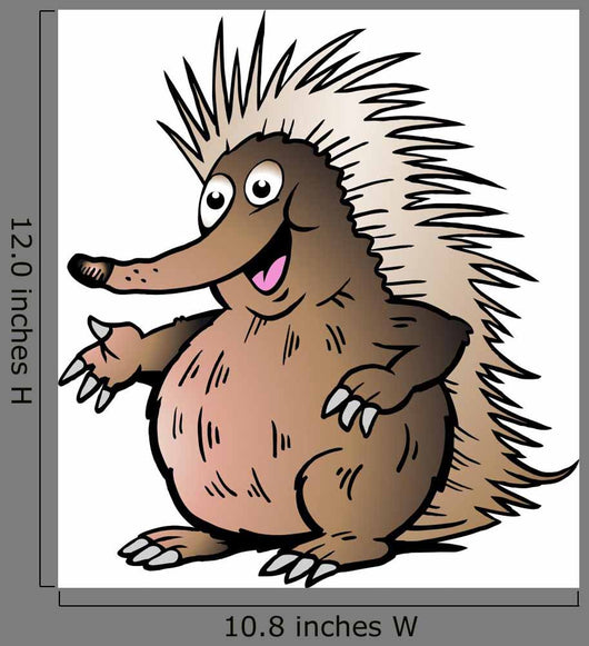 Hand-Drawn Vector Illustration of an Echidna Wall Decal