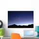 Mountains Night Wall Decal