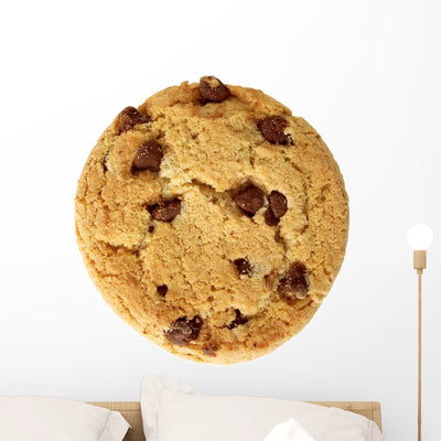 Chocolate Chip Cookie Wall Decal shown on a wall