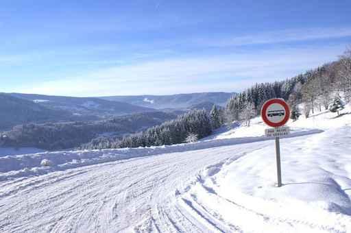 Route Sous La Neige Wall Decal
