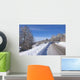 Road Vosgienne under Snow Wall Decal