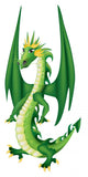 Cartoon Green Dragon