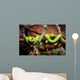 Grean Snake Curled Tree Wall Mural