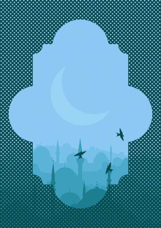Vintage Arabic City Landscape