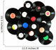 Abstract music background made of vintage vinyl records Wall Decal
