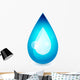 Vector Water Drop Concept Wall Decal