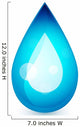 Vector Water Drop Concept Wall Decal