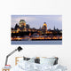 quebec city by night Wall Mural