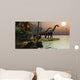 Brachiosaurus Sunset Wall Mural