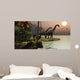 Brachiosaurus Sunset Wall Mural