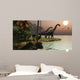 Brachiosaurus Sunset Wall Mural