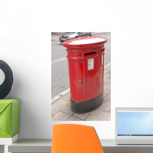 British Oval Red Post Wall Mural
