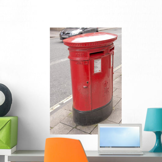 British Oval Red Post Wall Mural