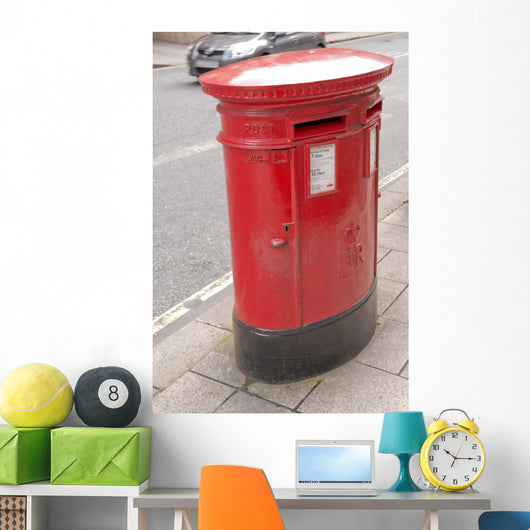 British Oval Red Post Wall Mural