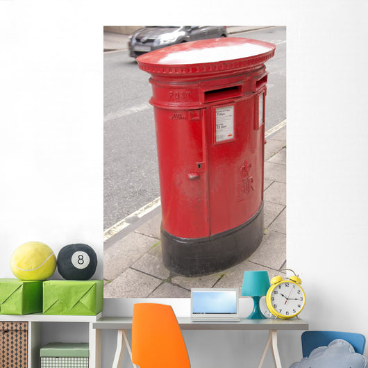 British Oval Red Post Wall Mural