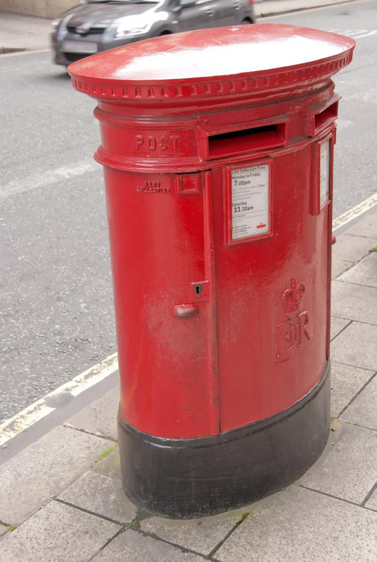 British Oval Red Post Wall Mural