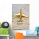Spain Gold Airplane Wall Mural