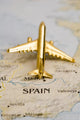 Spain Gold Airplane Wall Mural