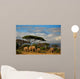 Elephant Family in Front of Mt Kilimanjaro Wall Mural